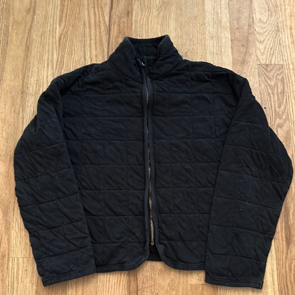 Black quilted jacket. Size M 7/8.